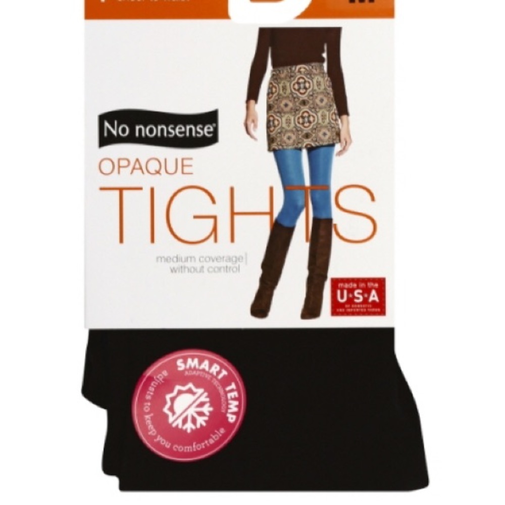 NEW opaque sheer to waist black tights - Picture 1 of 3